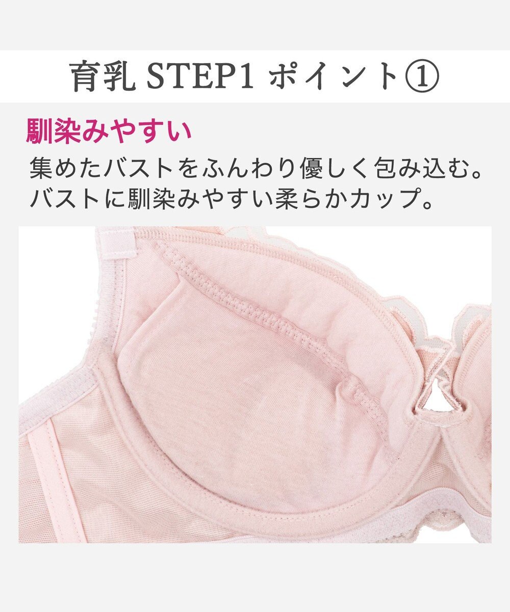 BRADELIS New York 【BRADELIS New York / 育乳補整ブラ・STEP1 集める】ウェンディステップ1ブラ25A1  補正 ブラジャー 