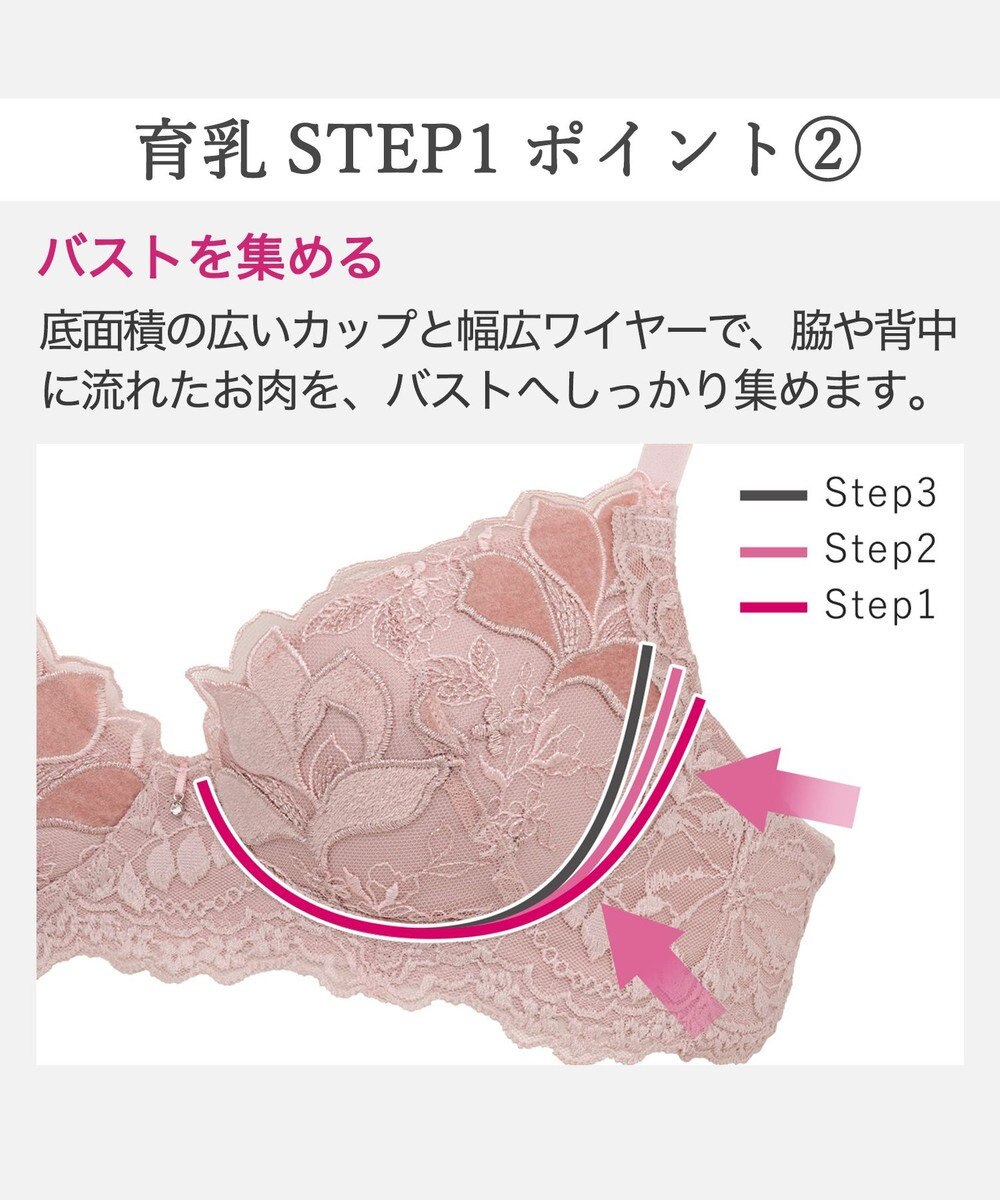 BRADELIS New York 【BRADELIS New York / 育乳補整ブラ・STEP1 集める】ウェンディステップ1ブラ25A1  補正 ブラジャー 