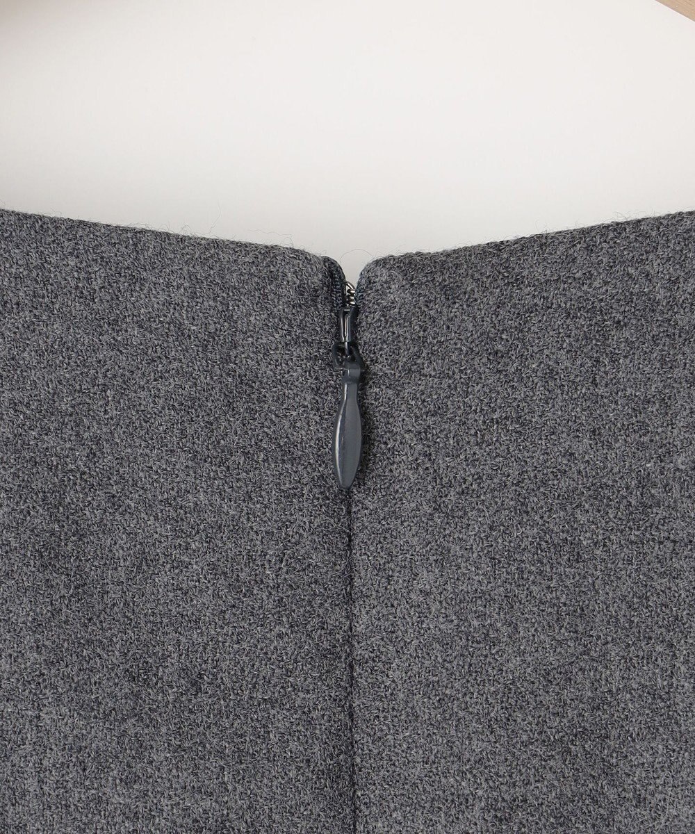 組曲 L ウールジョーゼット スリットネックワンピース 