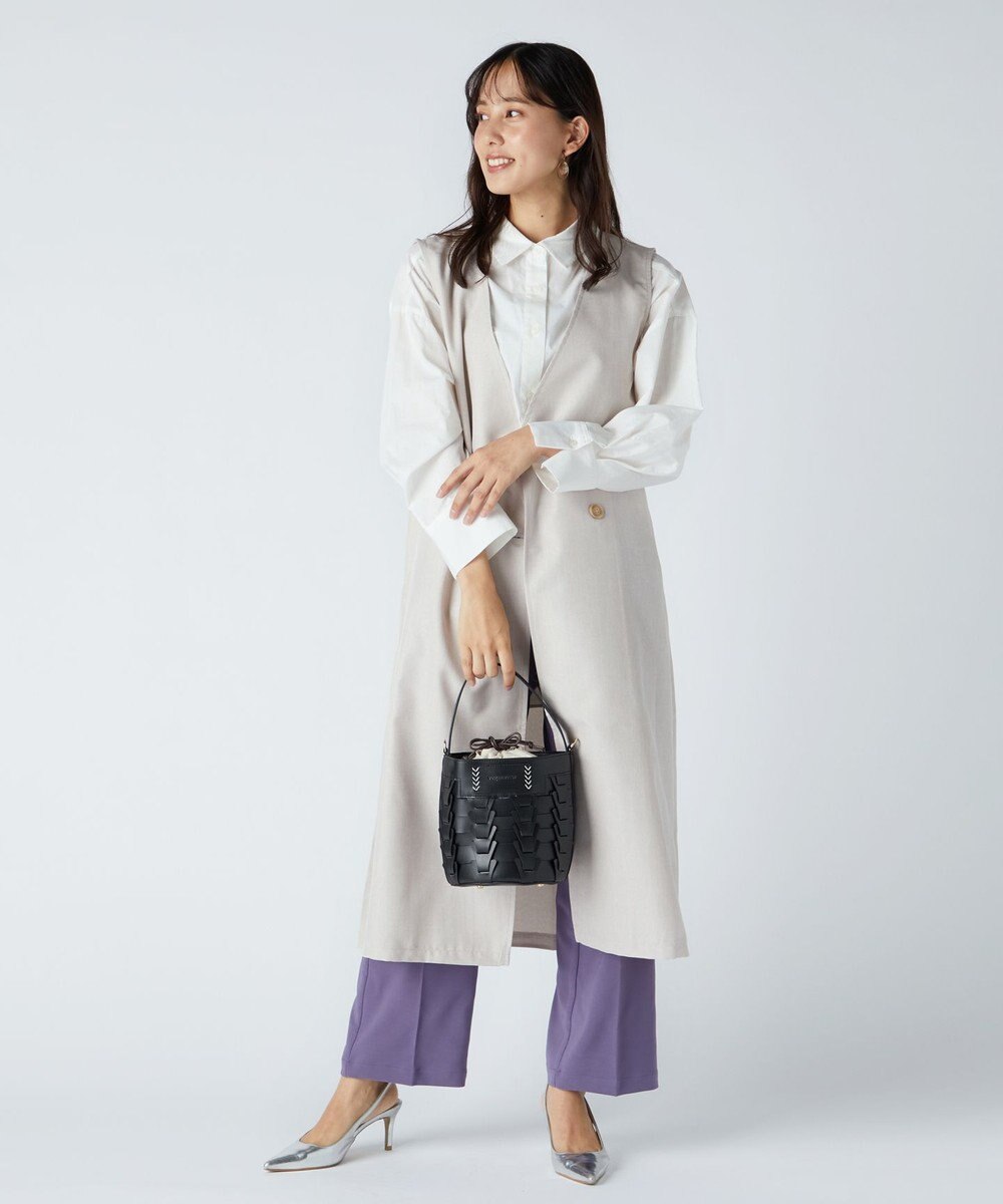 LA BAGAGERIE 【veganview】v piece mesh bucket bag 