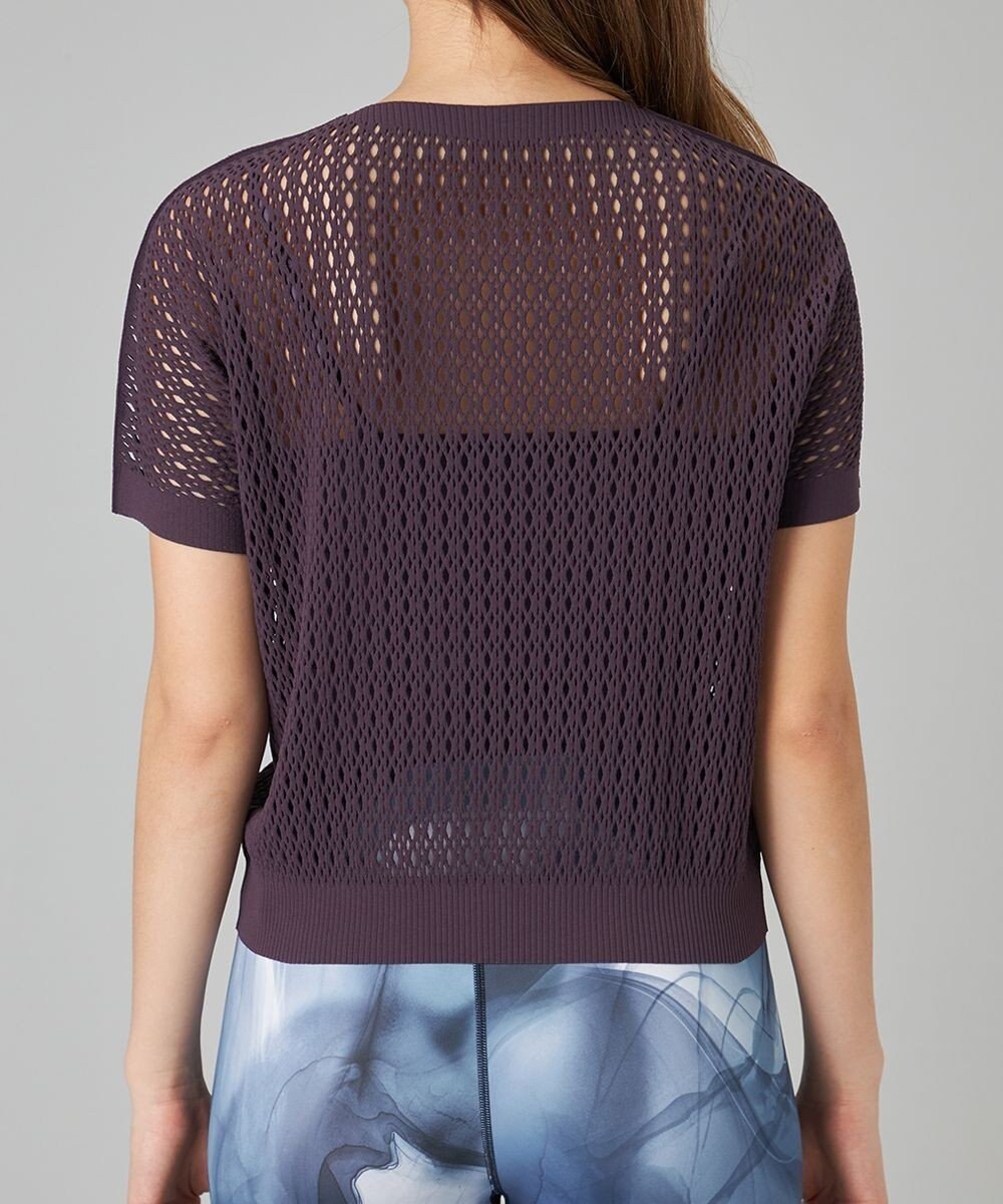 Chacott Chacott BALANCE【ノーソイングニット】メッシュニット半袖プルオーバー 