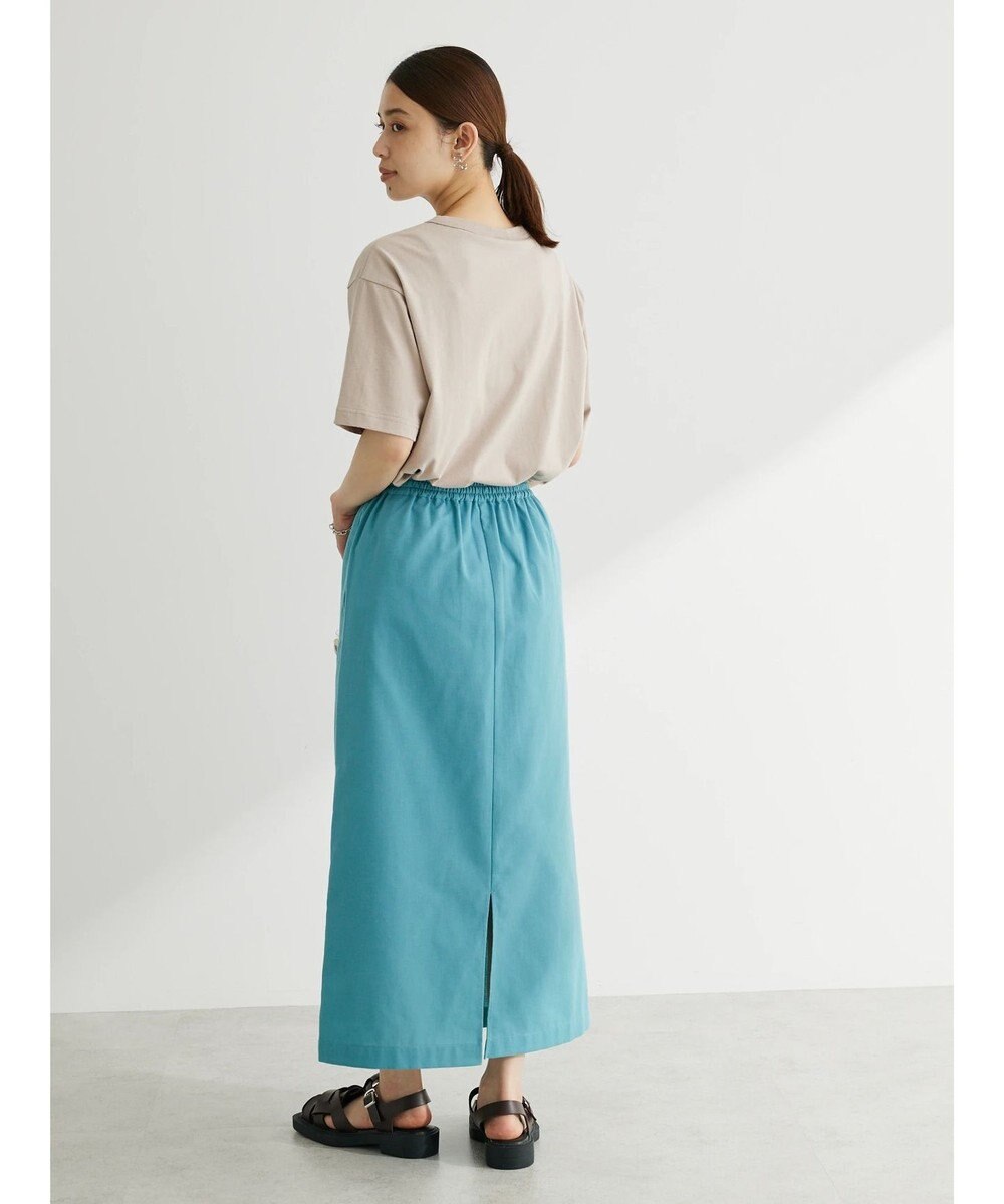 Green Parks 綿麻混イージータイトスカート 