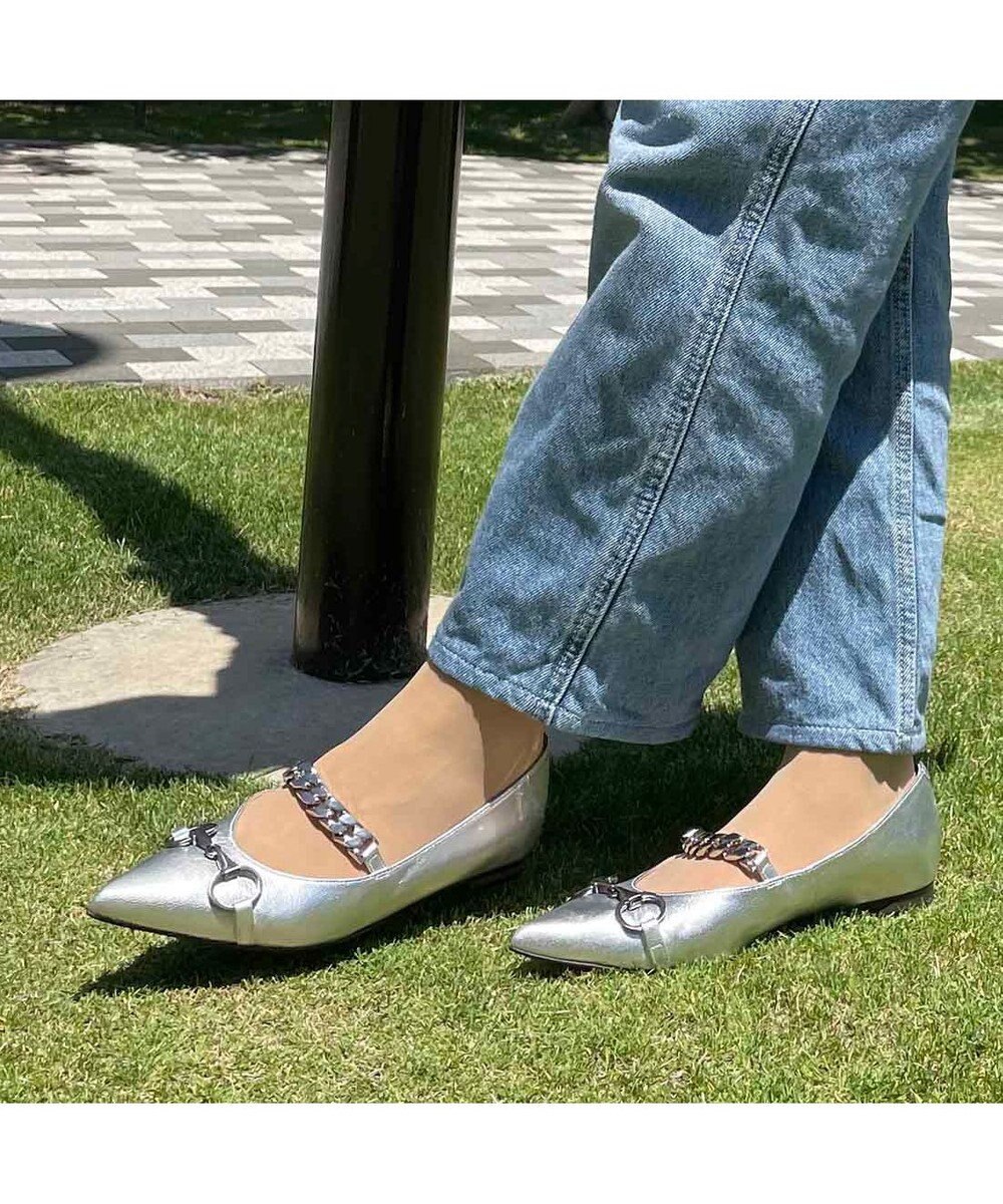 MODE ET JACOMO <MODE ET JACOMO>ポインテッドトゥメリージェーンパンプス 