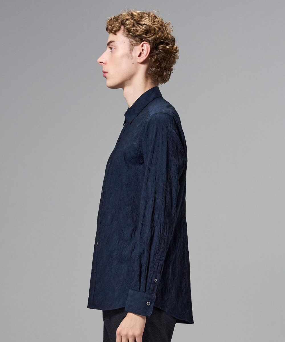 JOSEPH HOMME アブストラクトジャガードストレッチ　レギュラーカラーシャツ 