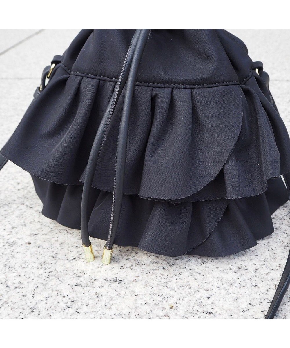 LA BAGAGERIE 【インスタグラマー chiyoさん×LA BAGAGERIE】フリルバケットバッグ 