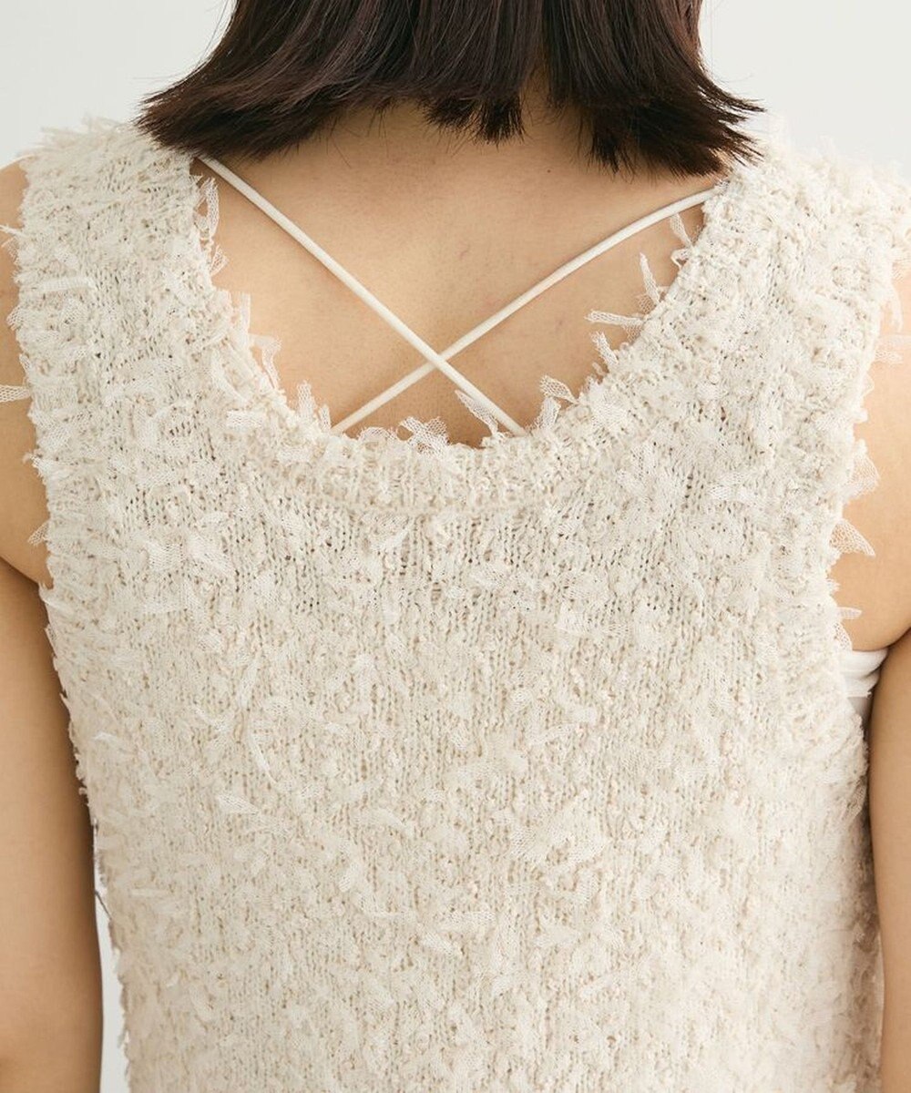 Green Parks ・ｓｗｉｎｇ　ｂｙ　２ｗａｙチュールヤーンベスト 