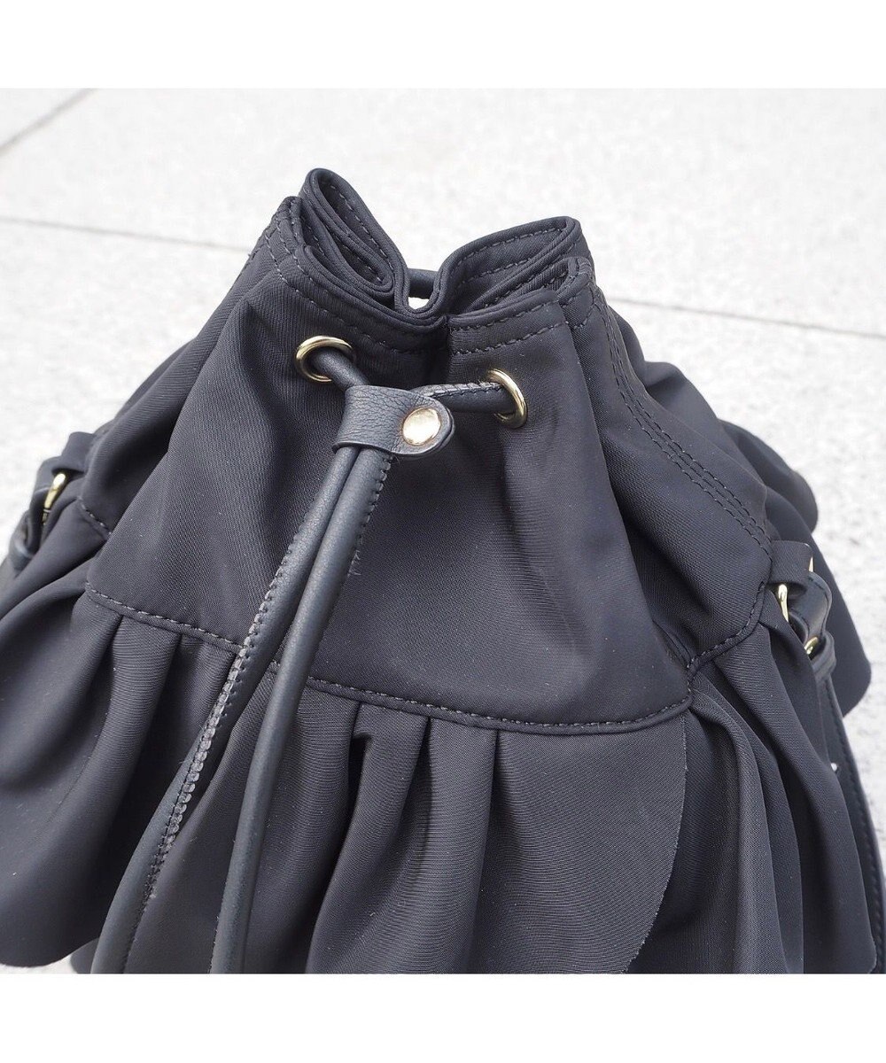 LA BAGAGERIE 【インスタグラマー chiyoさん×LA BAGAGERIE】フリルバケットバッグ 