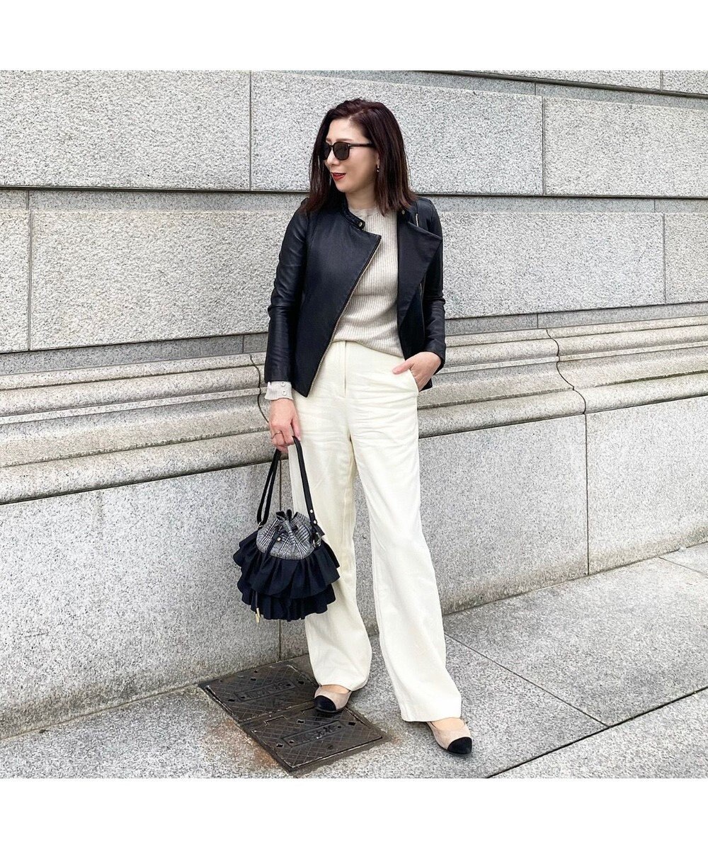 LA BAGAGERIE 【インスタグラマー chiyoさん×LA BAGAGERIE】フリルバケットバッグ 