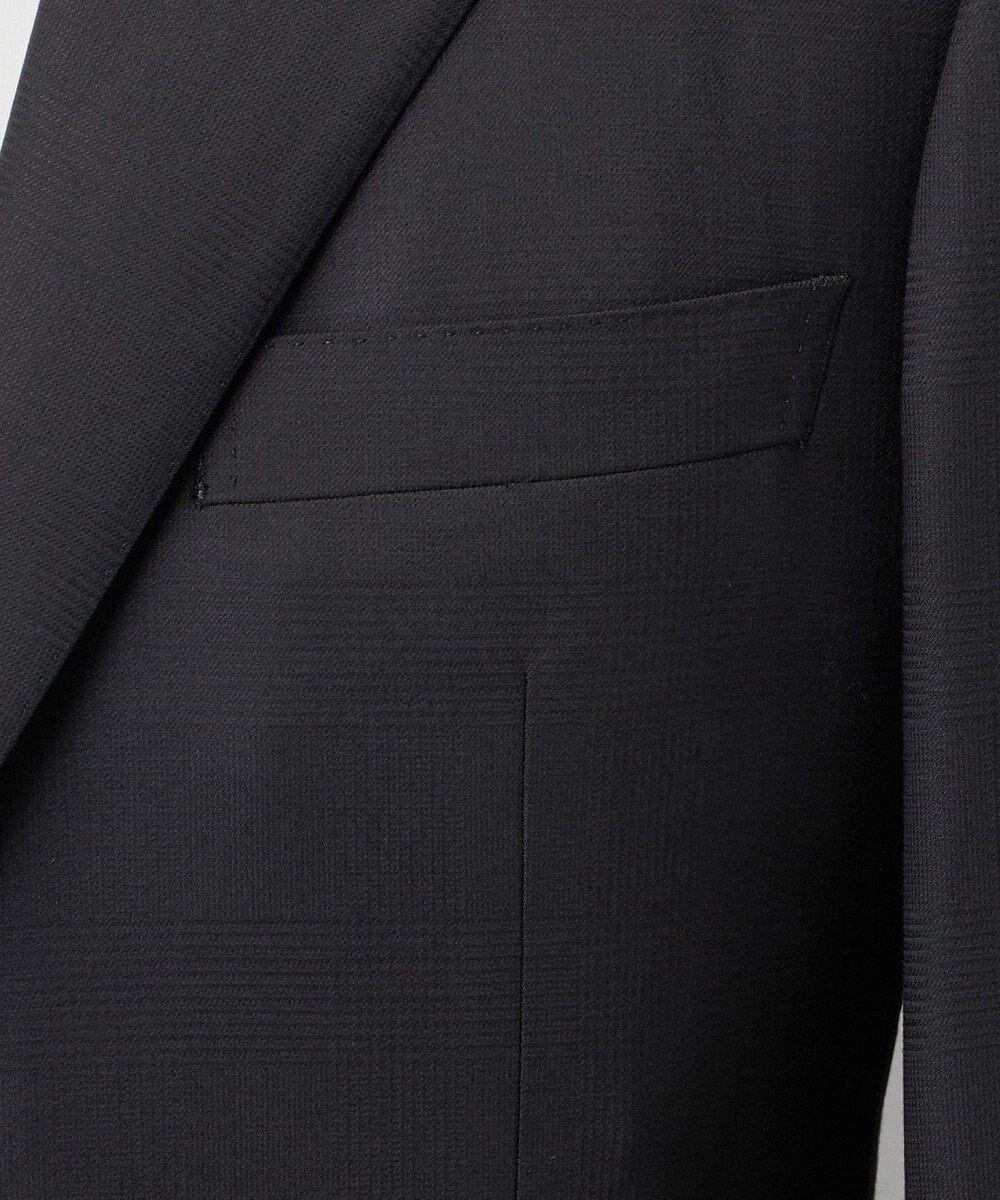 GOTAIRIKU シワになりにくい【御幸毛織/みゆきけおり】Superio160 スーツ_ブラックチェック 