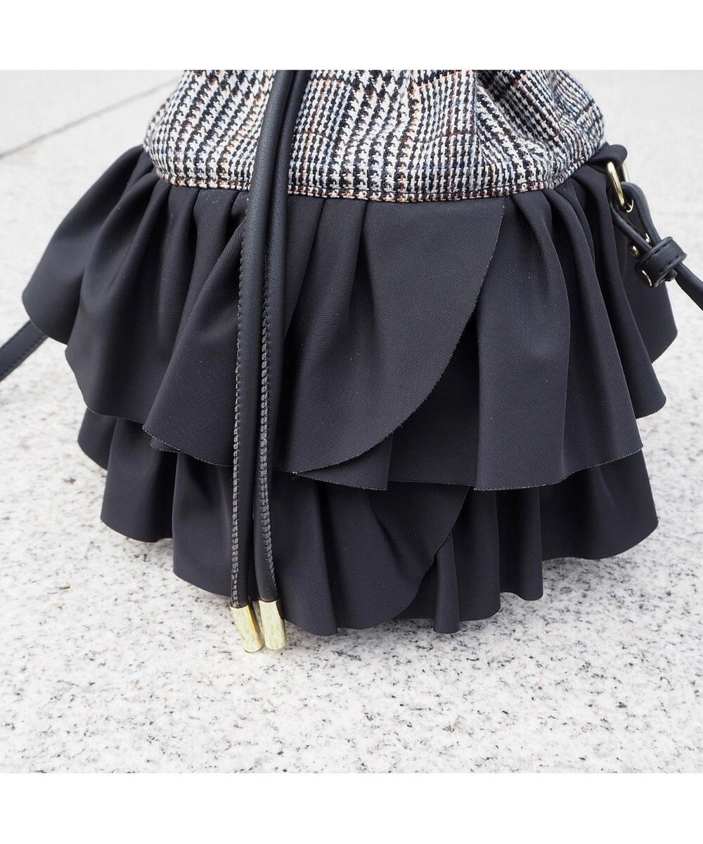 LA BAGAGERIE 【インスタグラマー chiyoさん×LA BAGAGERIE】フリルバケットバッグ 