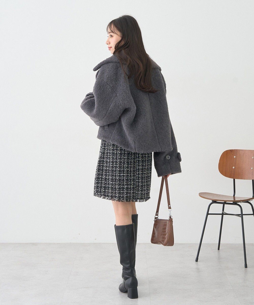 earth music&ecology シャギーショートコート 