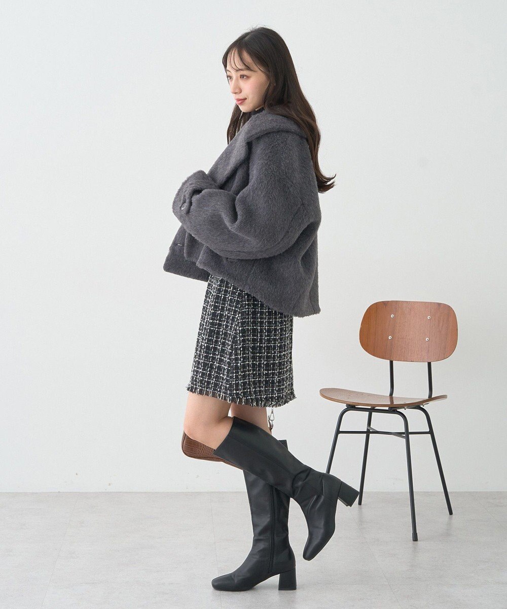 earth music&ecology シャギーショートコート 