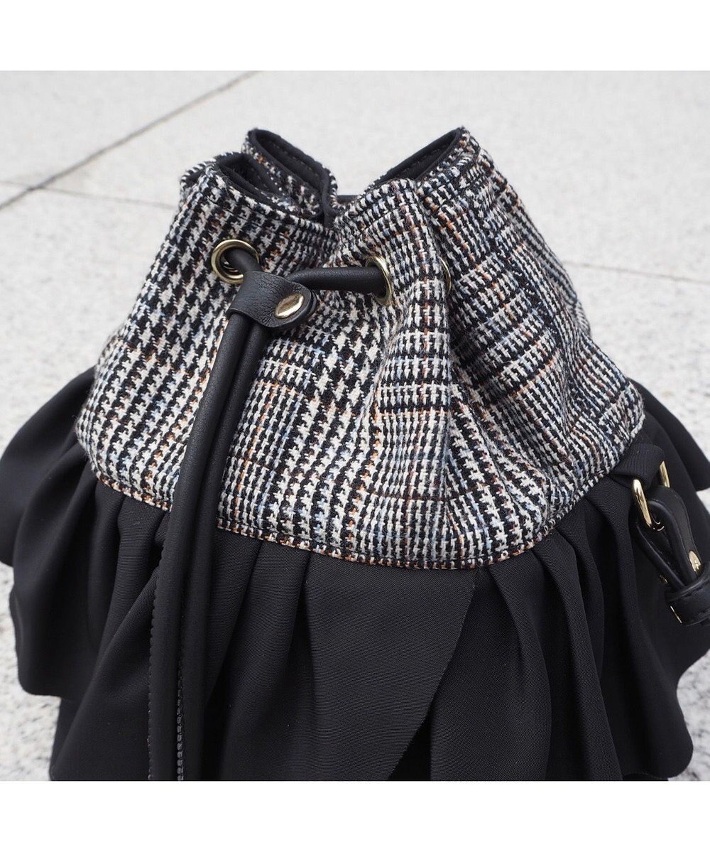 LA BAGAGERIE 【インスタグラマー chiyoさん×LA BAGAGERIE】フリルバケットバッグ 