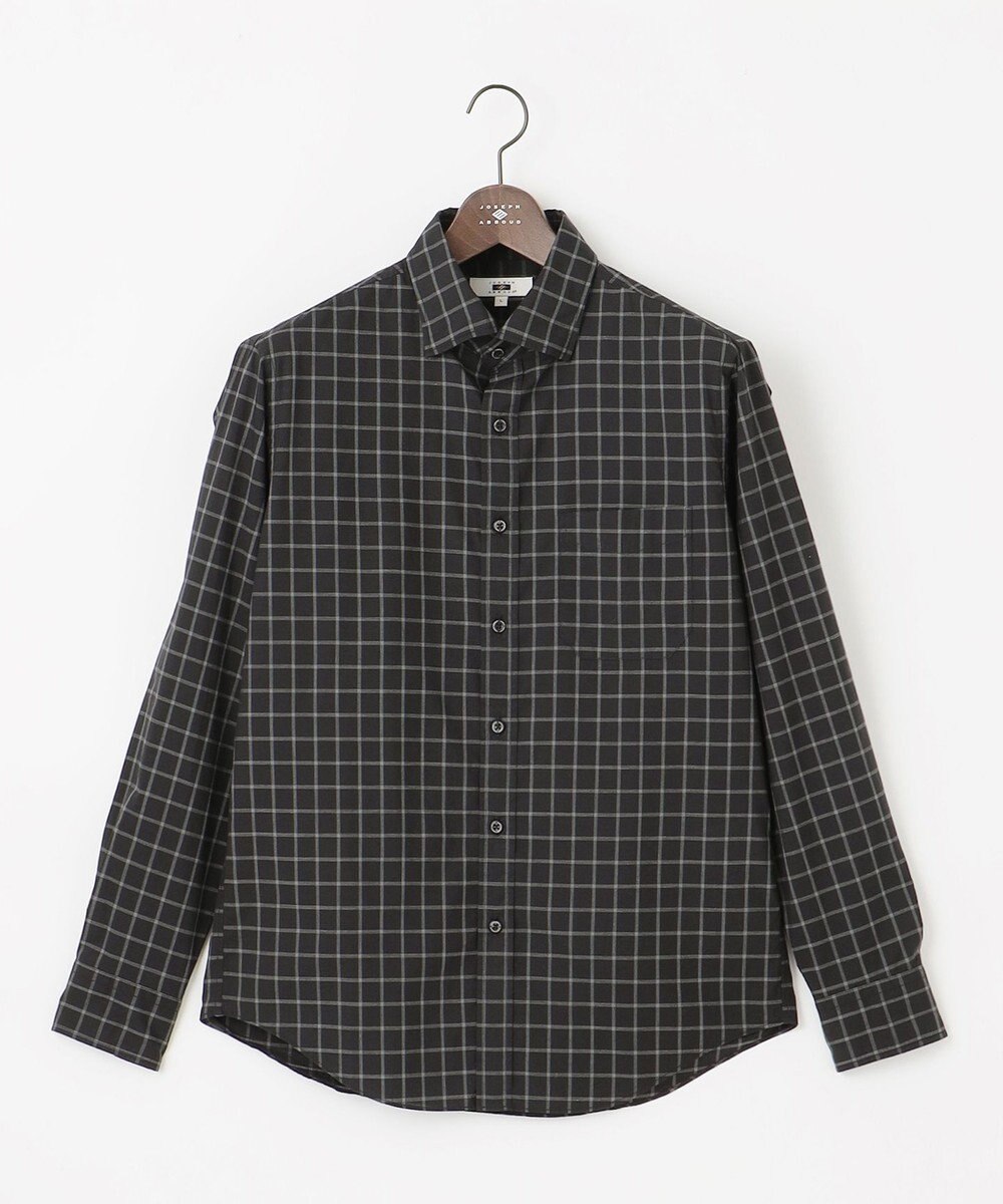 JOSEPH ABBOUD 【綿100％】ファインカウントシャンブレーチェックシャツ 