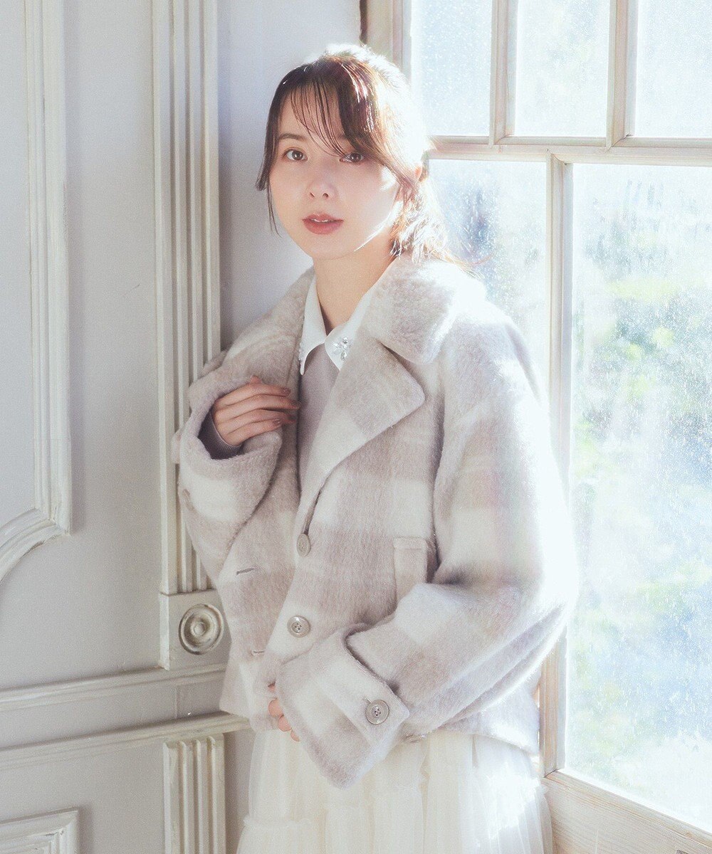 earth music&ecology シャギーショートコート 