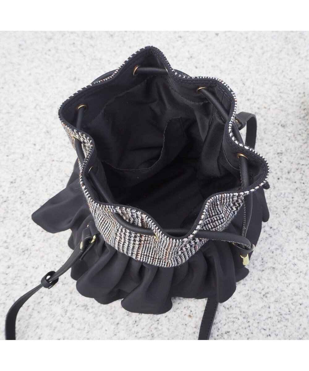 LA BAGAGERIE 【インスタグラマー chiyoさん×LA BAGAGERIE】フリルバケットバッグ 