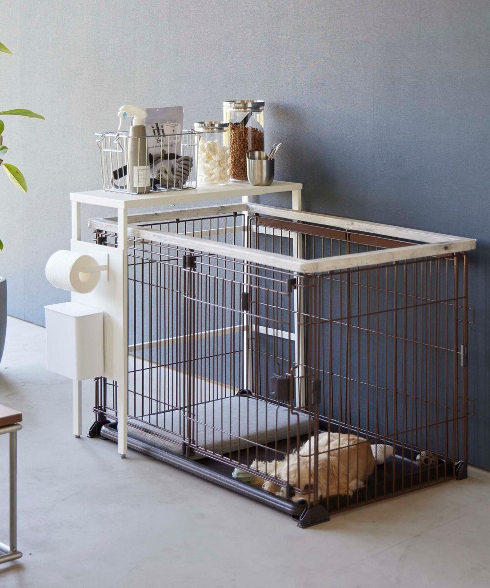 tower 伸縮ペットケージ上ラック タワー ホワイト 