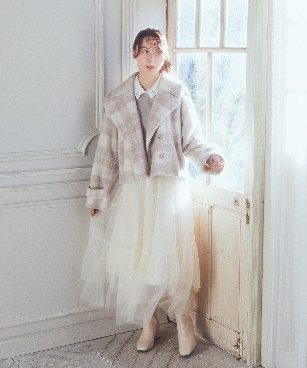 earth music&ecology シャギーショートコート 