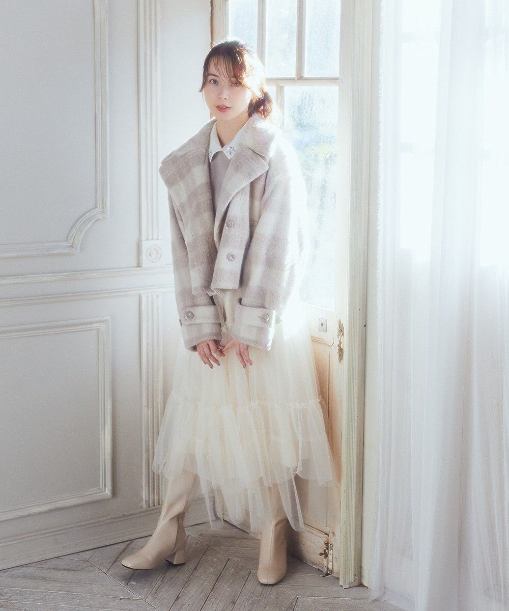 earth music&ecology シャギーショートコート 