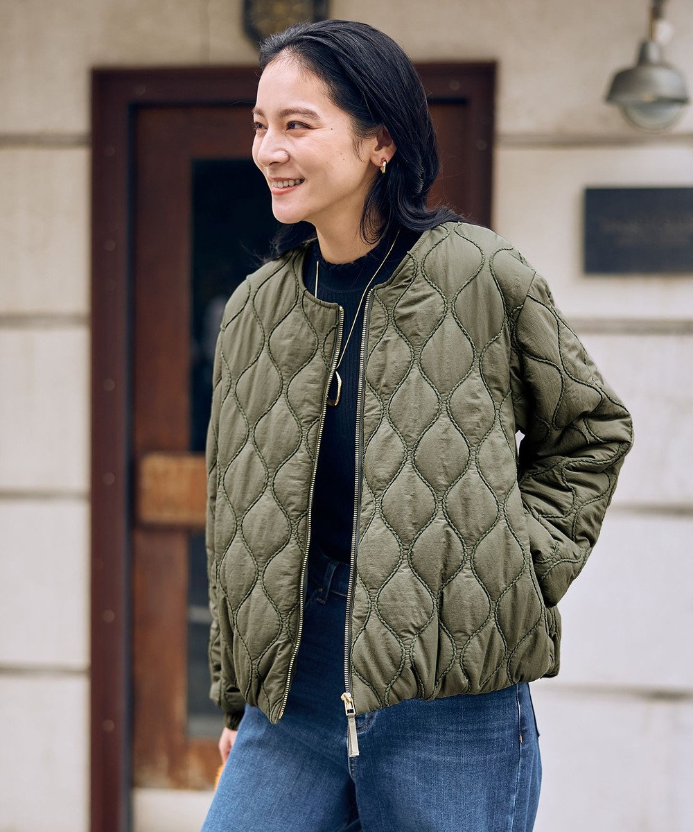 ANY L モールキルトブルゾン 