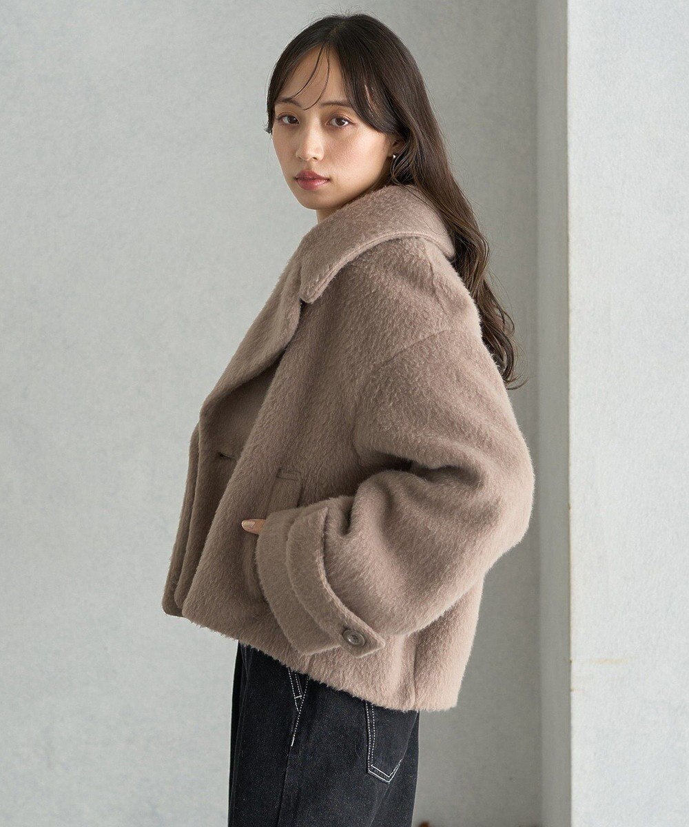 earth music&ecology シャギーショートコート 