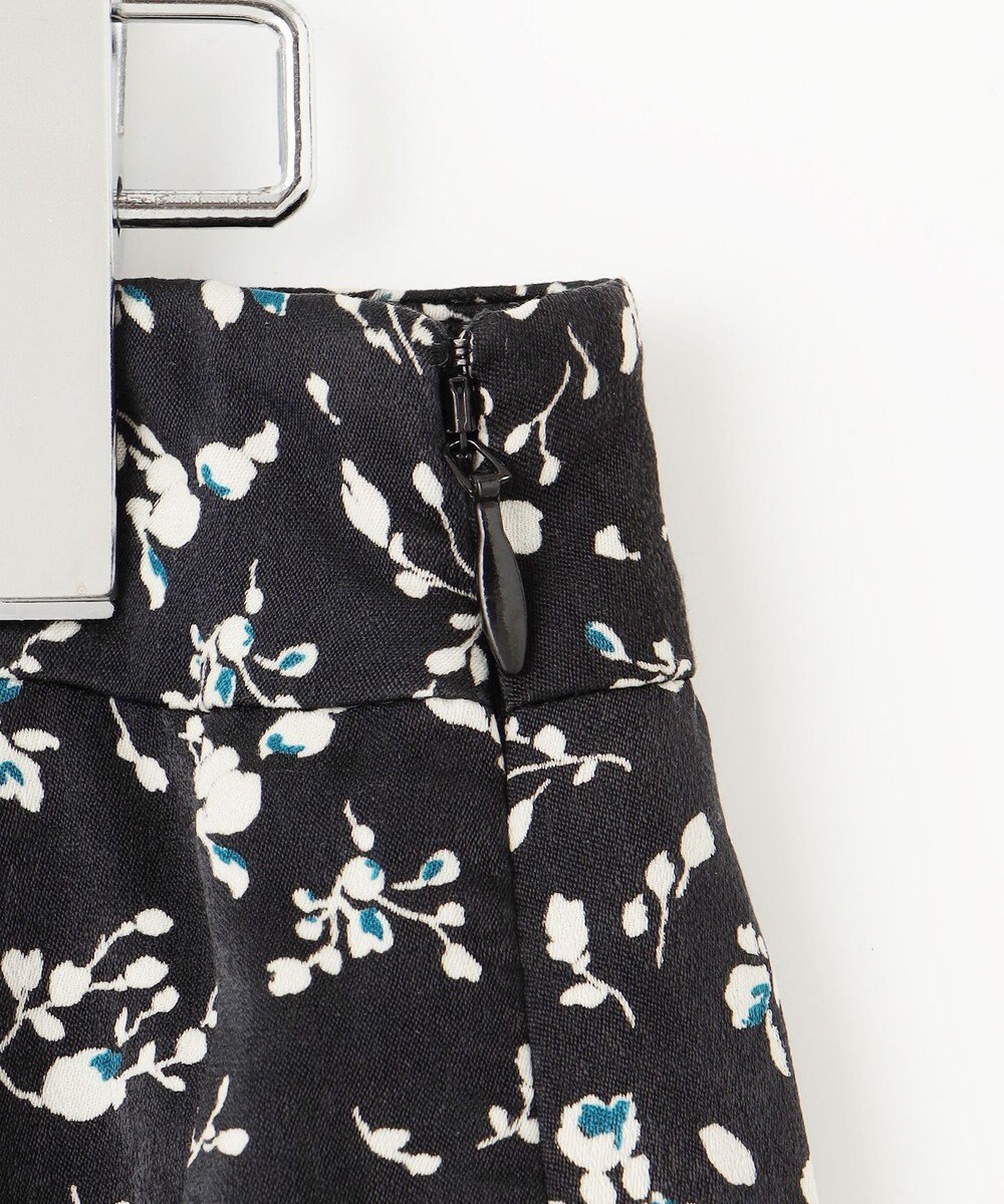 J.PRESS LADIES S 【洗える】ピーチサテン フラワープリント スカート 