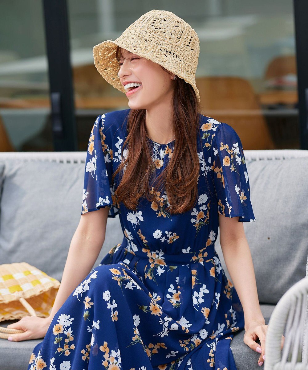 Tiaclasse クロシェ柄編みバケットハット 