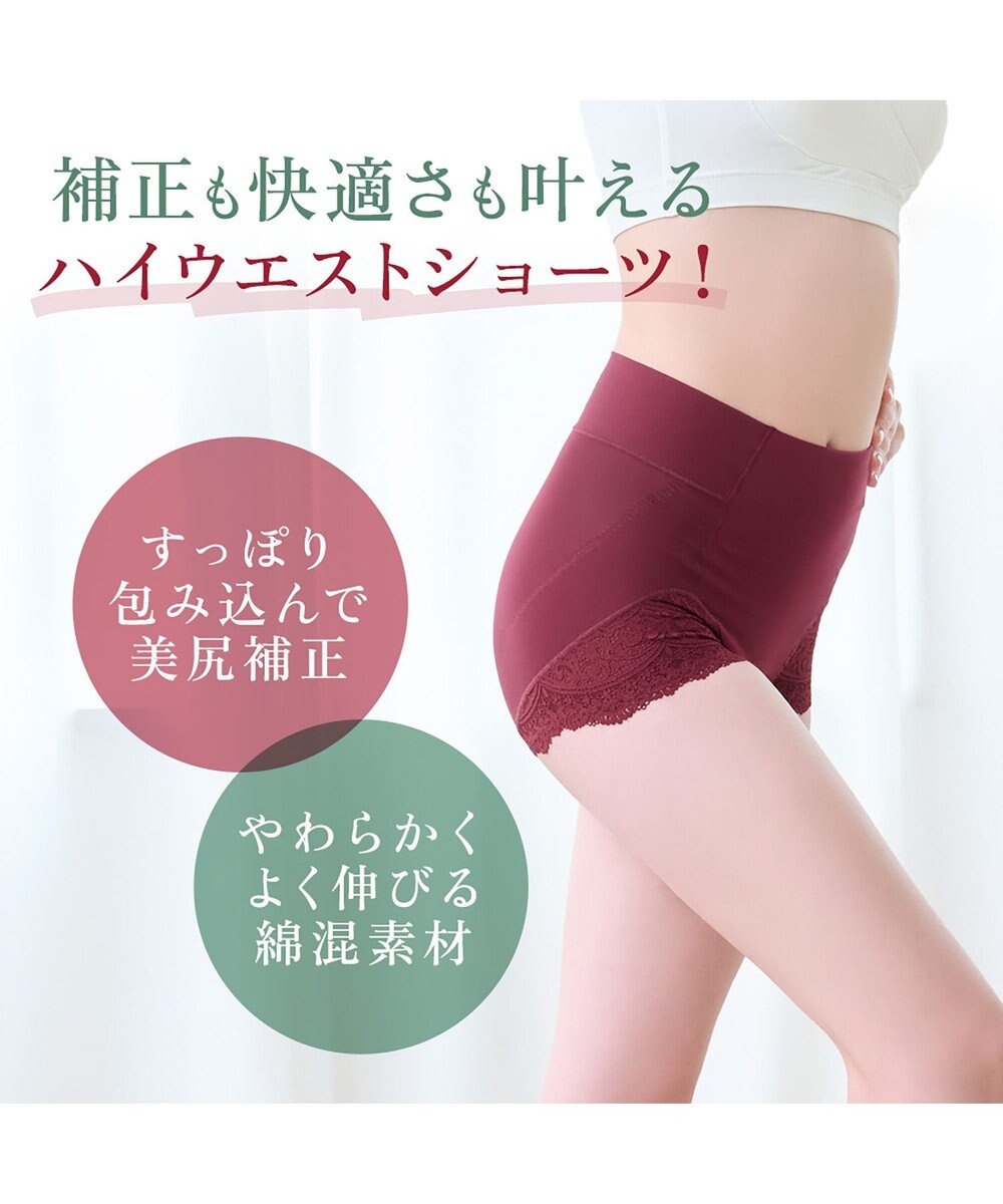 BRADELIS New York 【カヤビューティーラボ / ブラデリス】やわらか綿混ハイウエストショーツ24  補正 下着 