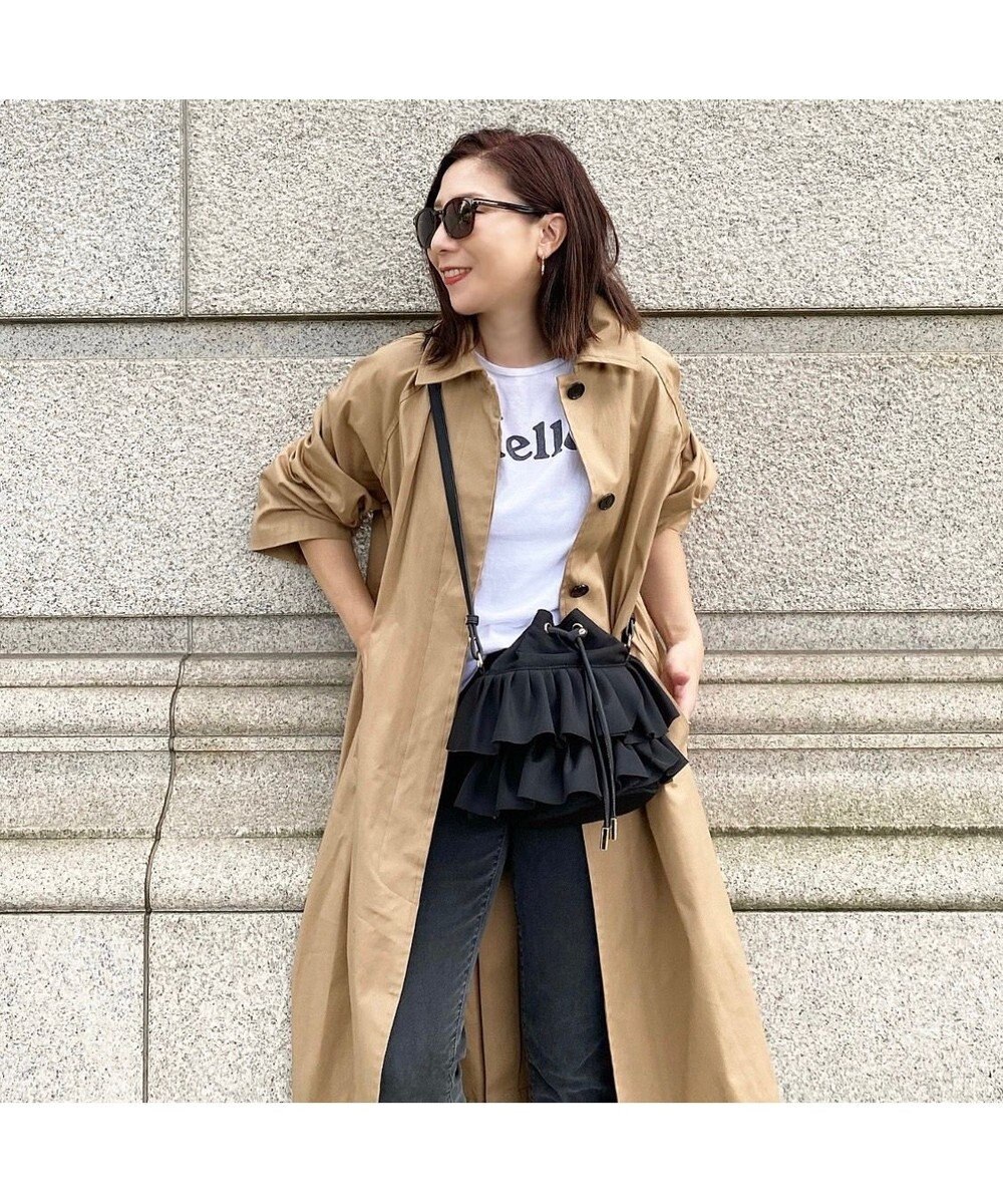 LA BAGAGERIE 【インスタグラマー chiyoさん×LA BAGAGERIE】フリルバケットバッグ 