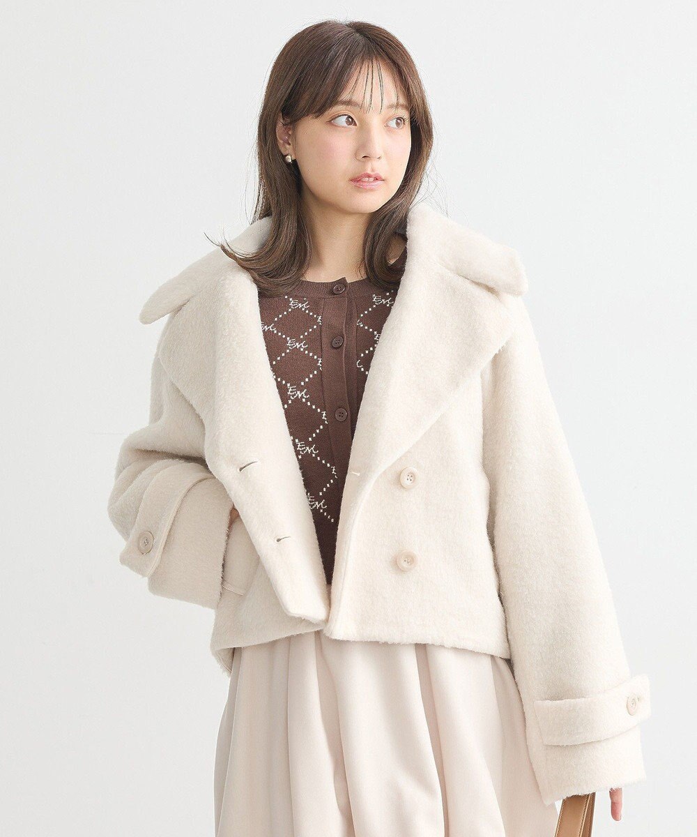 earth music&ecology シャギーショートコート 