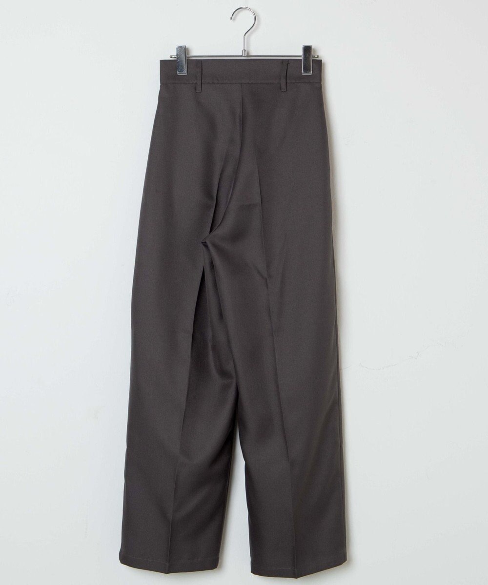 WEGO 【手洗い可】ハイウエストセンタープレスワイドパンツ 