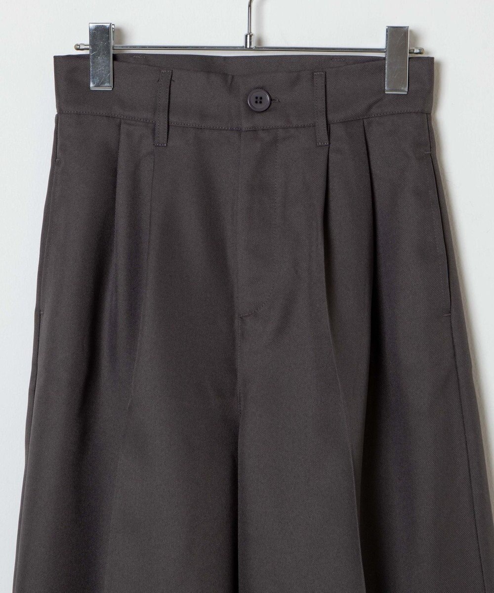 WEGO 【手洗い可】ハイウエストセンタープレスワイドパンツ 