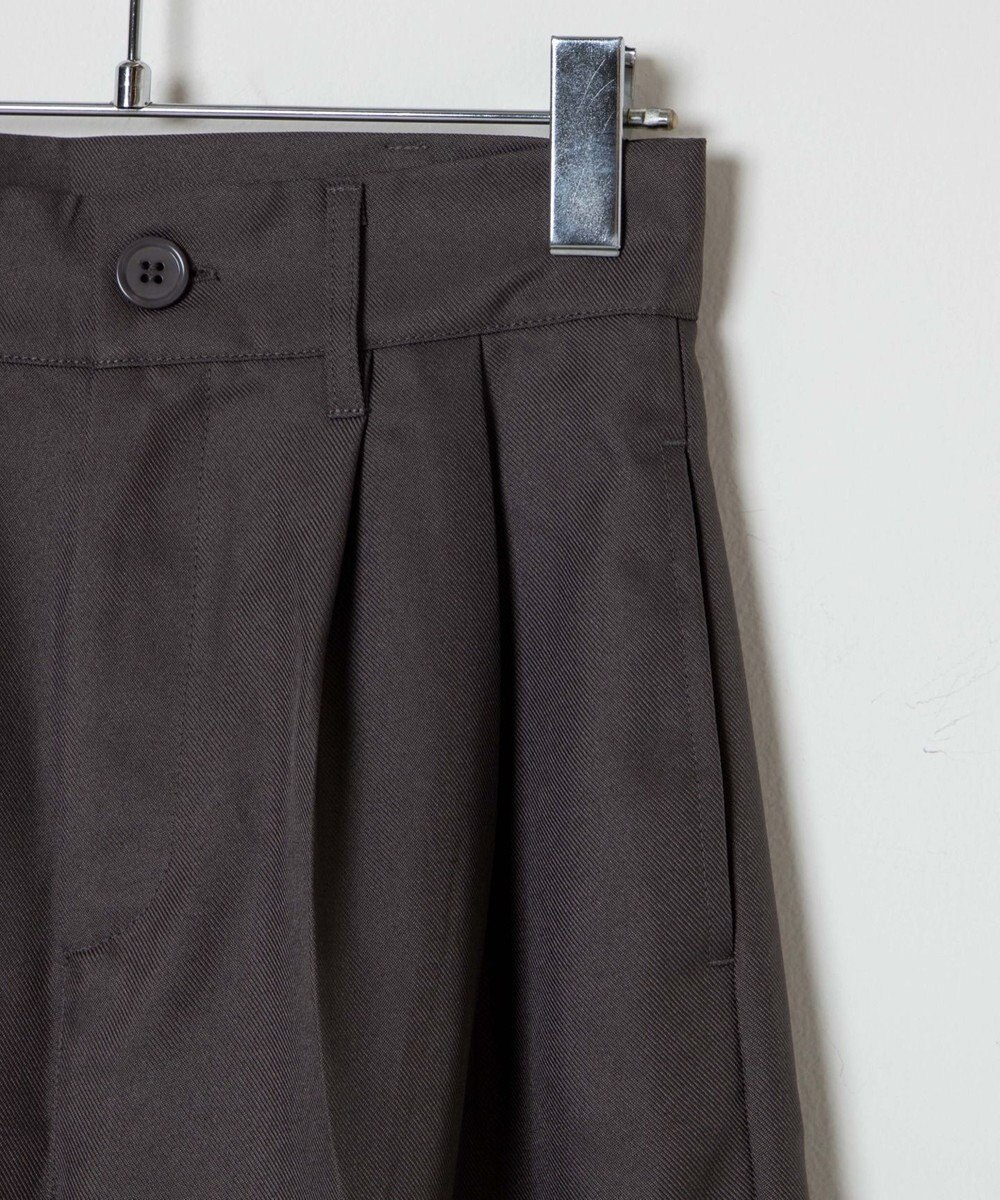 WEGO 【手洗い可】ハイウエストセンタープレスワイドパンツ 