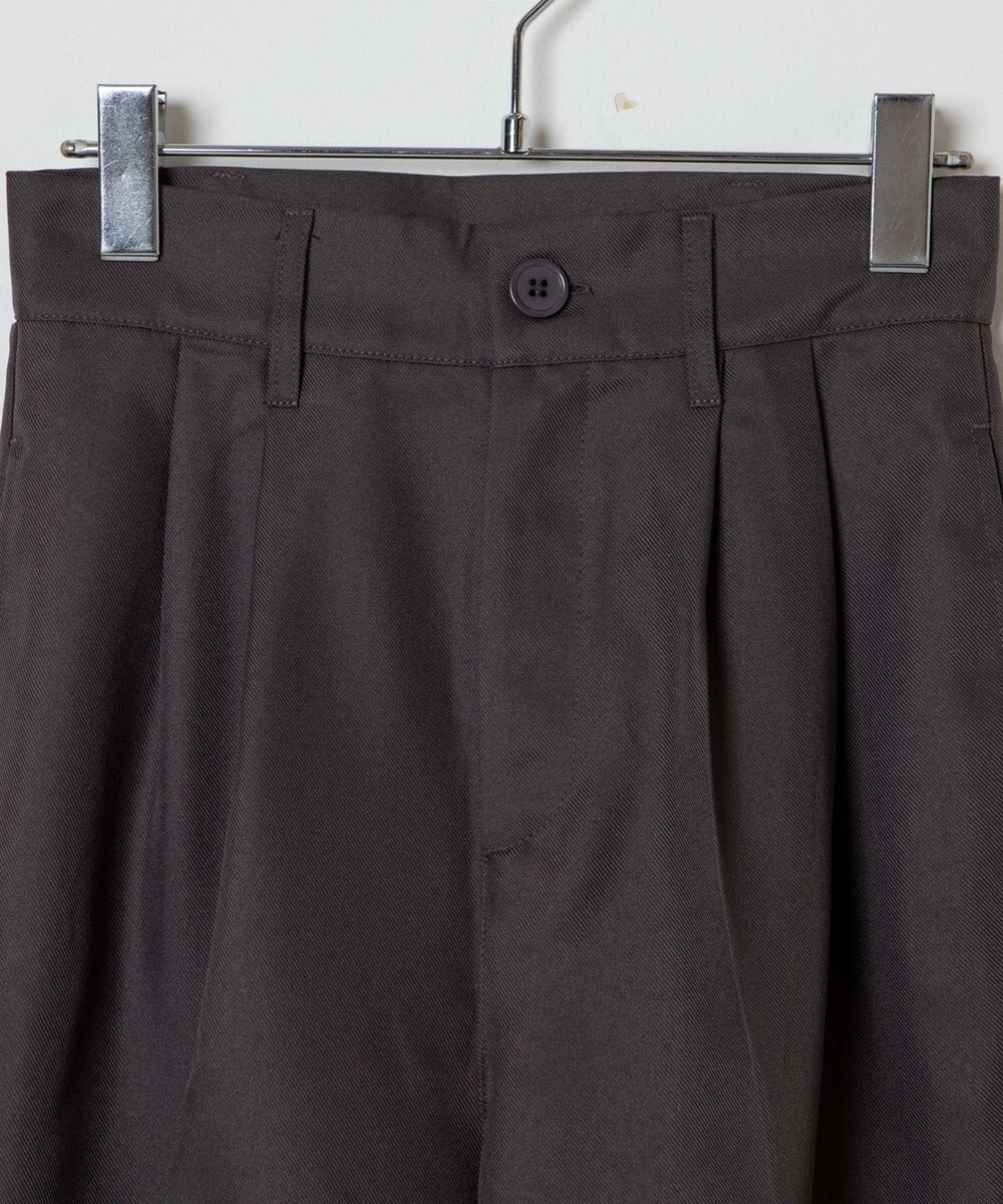 WEGO 【手洗い可】ハイウエストセンタープレスワイドパンツ 