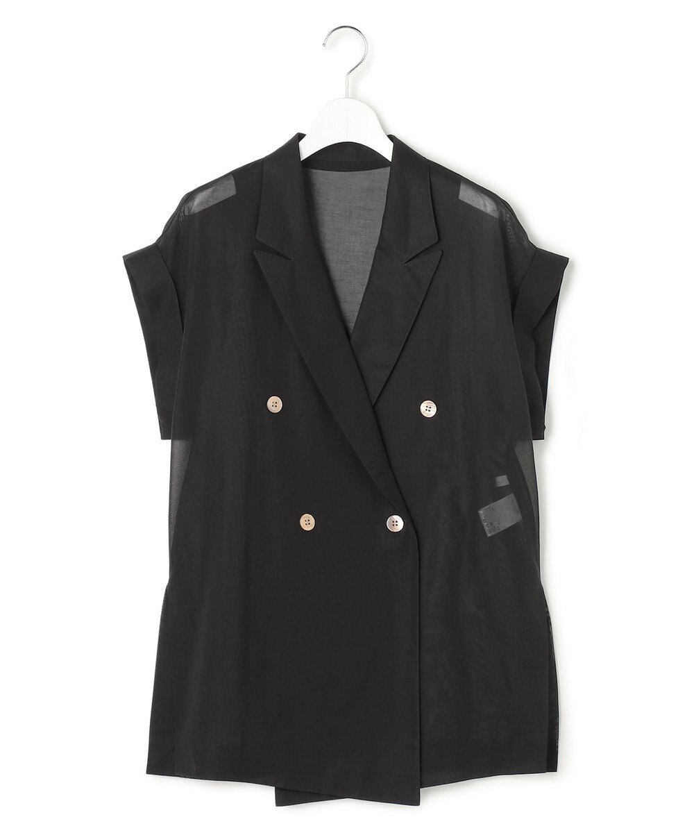 23区 【GOLD LABEL】コットンオーガンジー シアー ジレ 