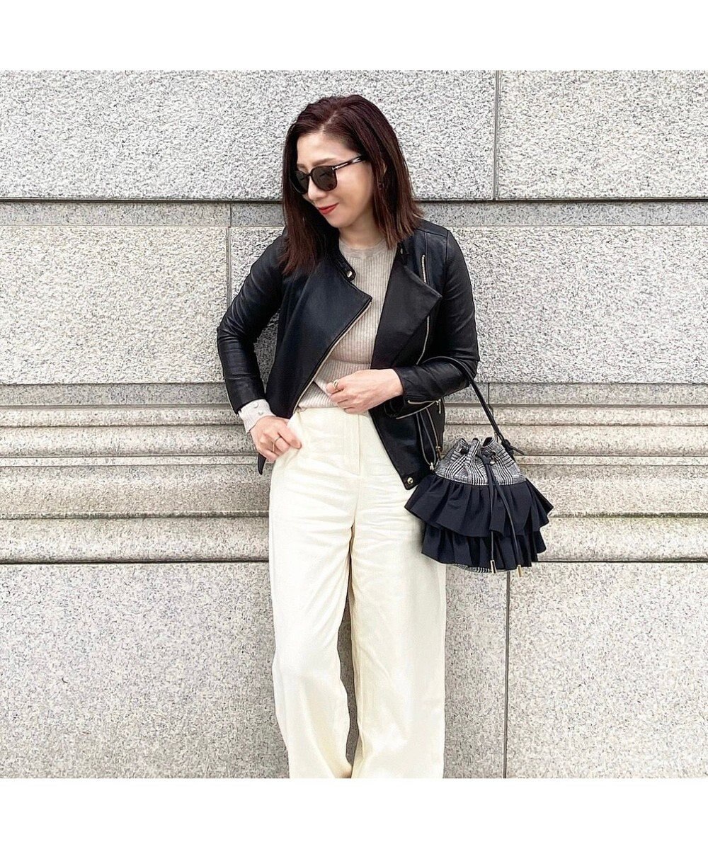 LA BAGAGERIE 【インスタグラマー chiyoさん×LA BAGAGERIE】フリルバケットバッグ 