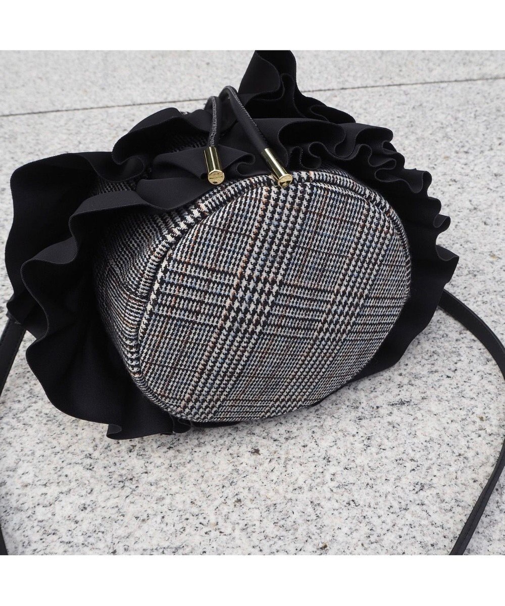 LA BAGAGERIE 【インスタグラマー chiyoさん×LA BAGAGERIE】フリルバケットバッグ 