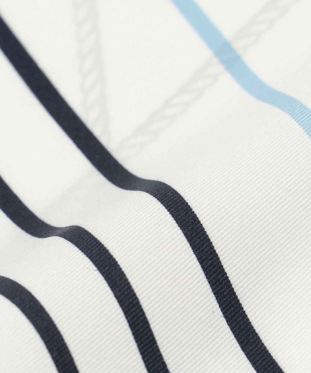 J.PRESS LADIES ストライプ プリント 剣先 スカーフ 