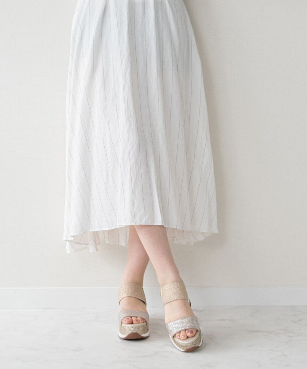 Bridget Birkin 【Bridget Birkin】ビジューグリッタープラットフォームサンダル 