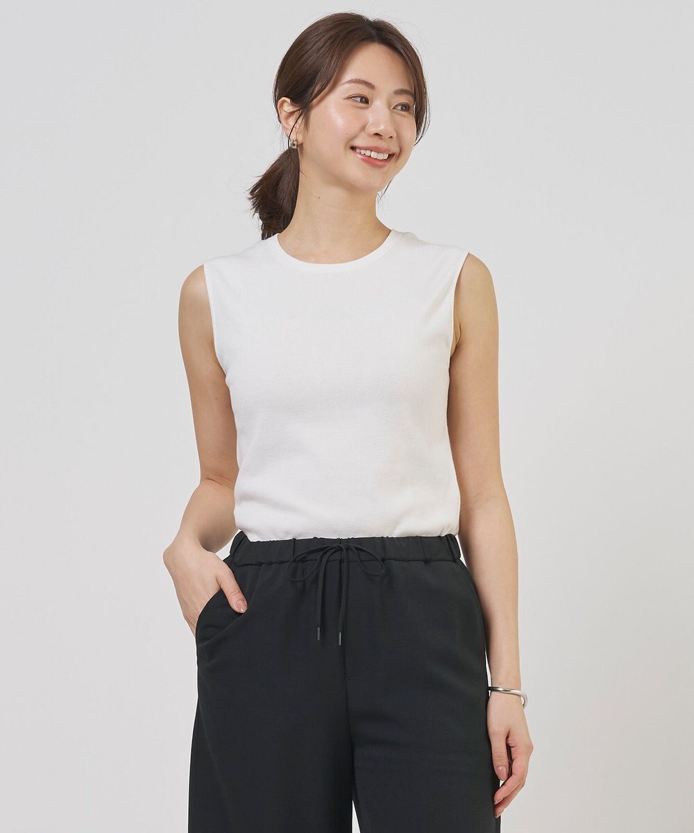 J.PRESS LADIES FINE COTTON SLEEVELESS タンクトップ 