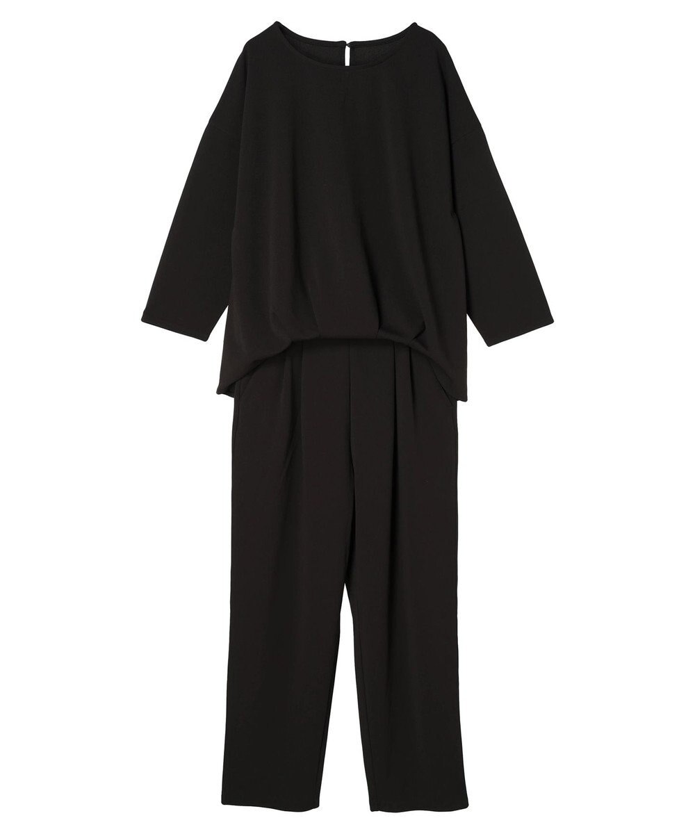 CRAFT STANDARD BOUTIQUE ８分丈ウエストタックオールインワン 