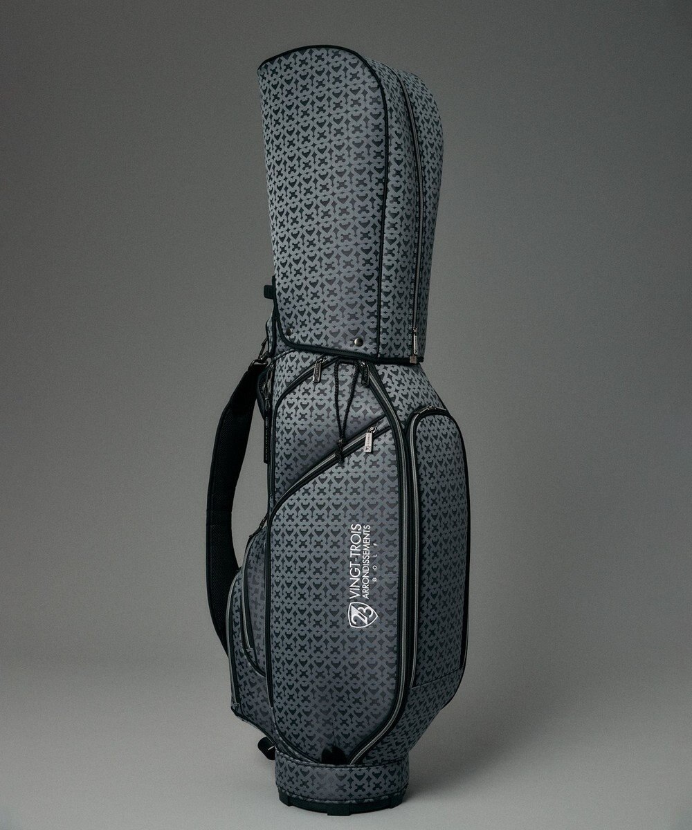 23区GOLF 【UNISEX】モノグラムライトキャディバッグ　ベテランゴルファーにもおすすめなモダンデザイン 
