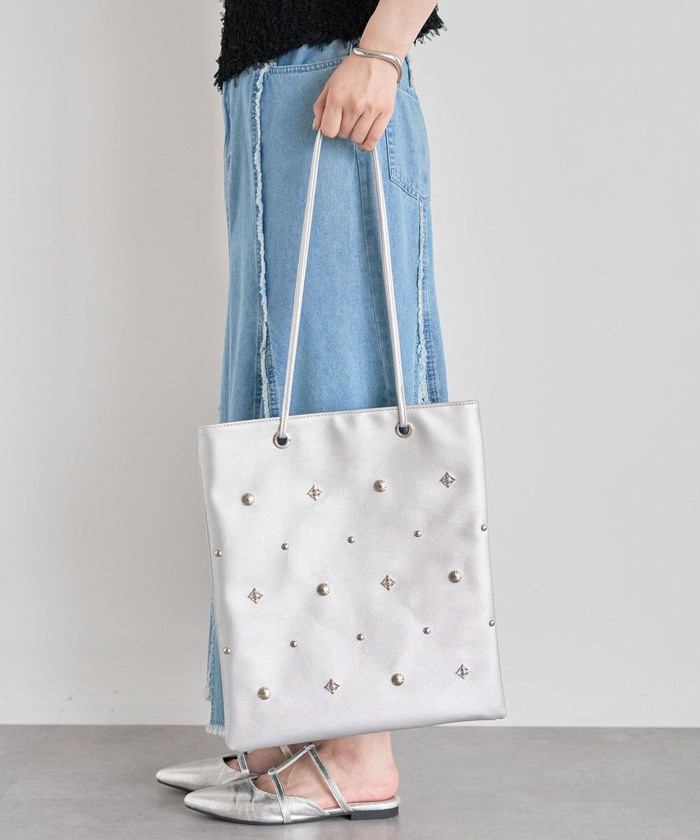 Green Parks ａｎｄｍｉｋｋａ．スタッズ付Ａ４トートバッグ 