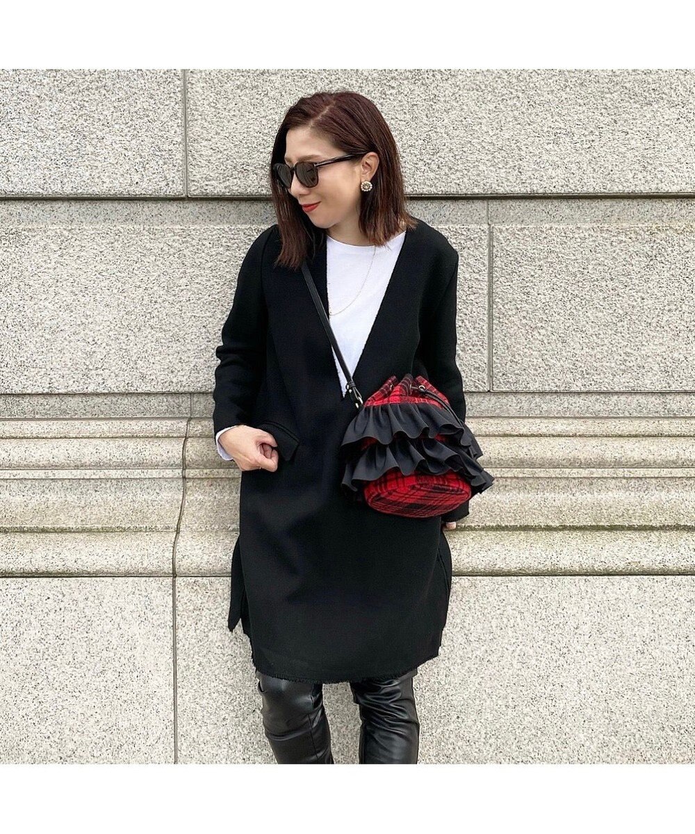 LA BAGAGERIE 【インスタグラマー chiyoさん×LA BAGAGERIE】フリルバケットバッグ 