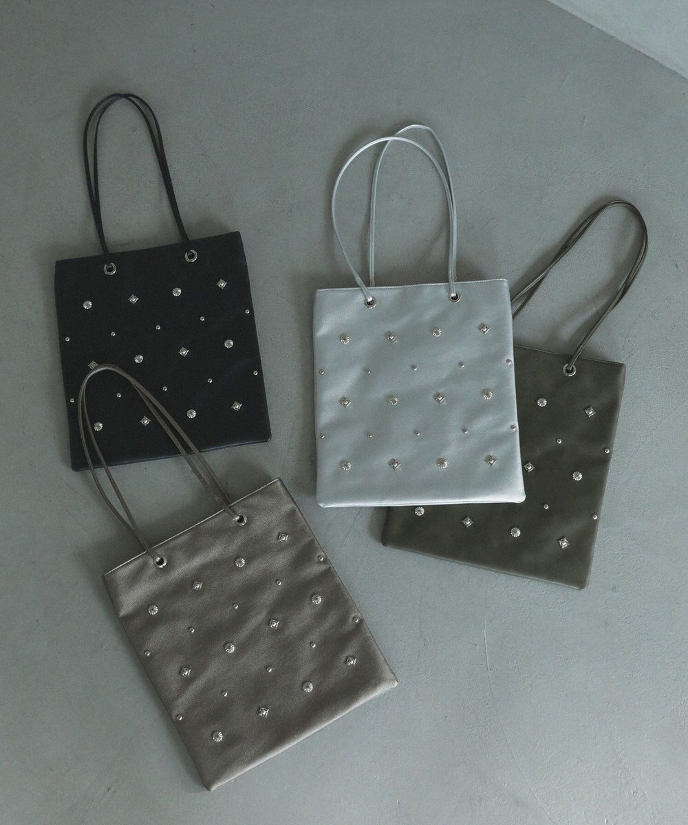 Green Parks ａｎｄｍｉｋｋａ．スタッズ付Ａ４トートバッグ 