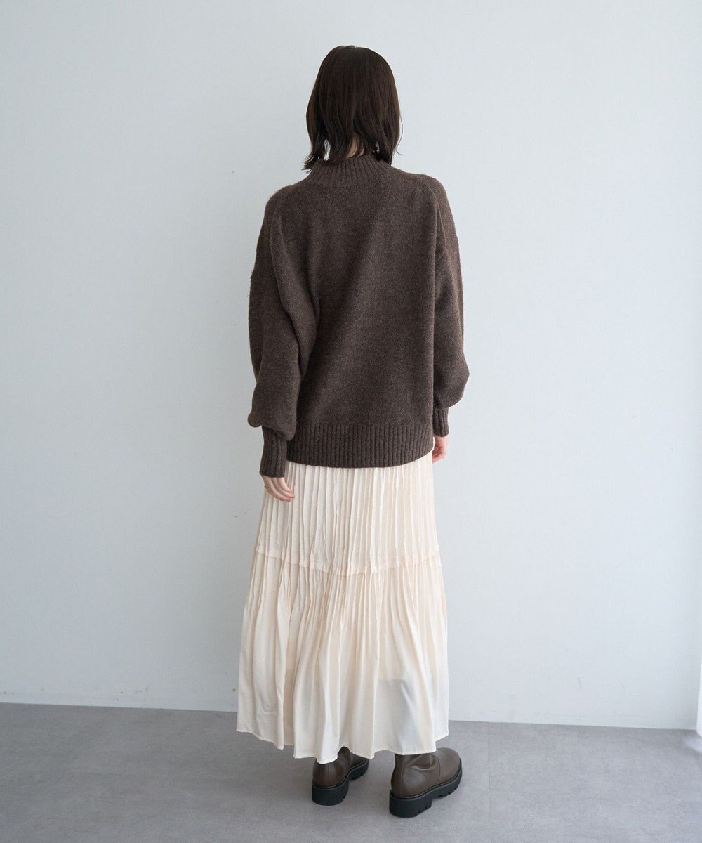 YECCA VECCA ランダムプリーツサテンマーメイドスカート 