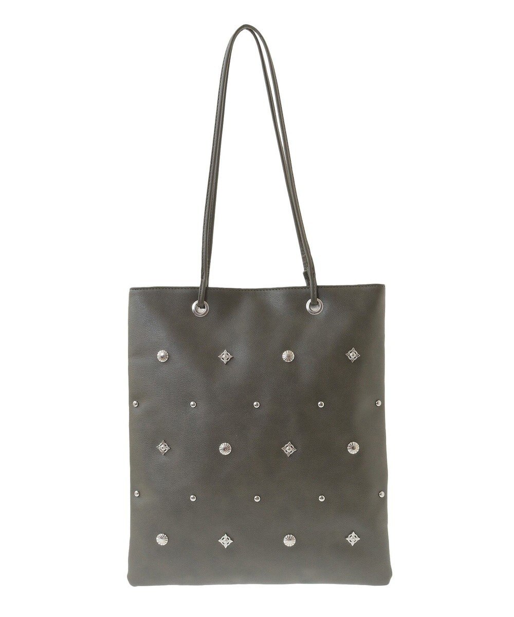 Green Parks ａｎｄｍｉｋｋａ．スタッズ付Ａ４トートバッグ 