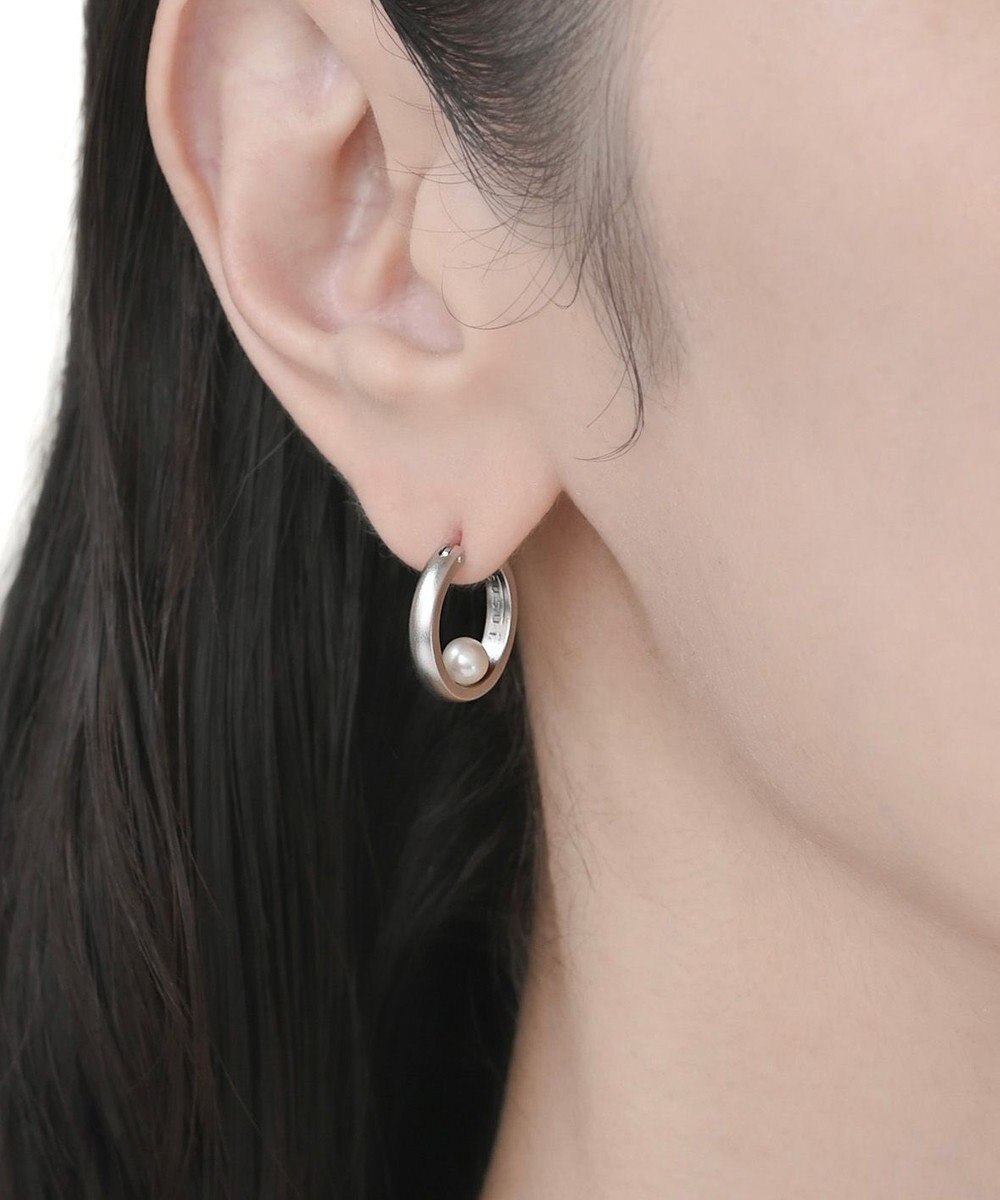susui 【pearl doughnut】フープピアス (SVMAT)_両耳 
