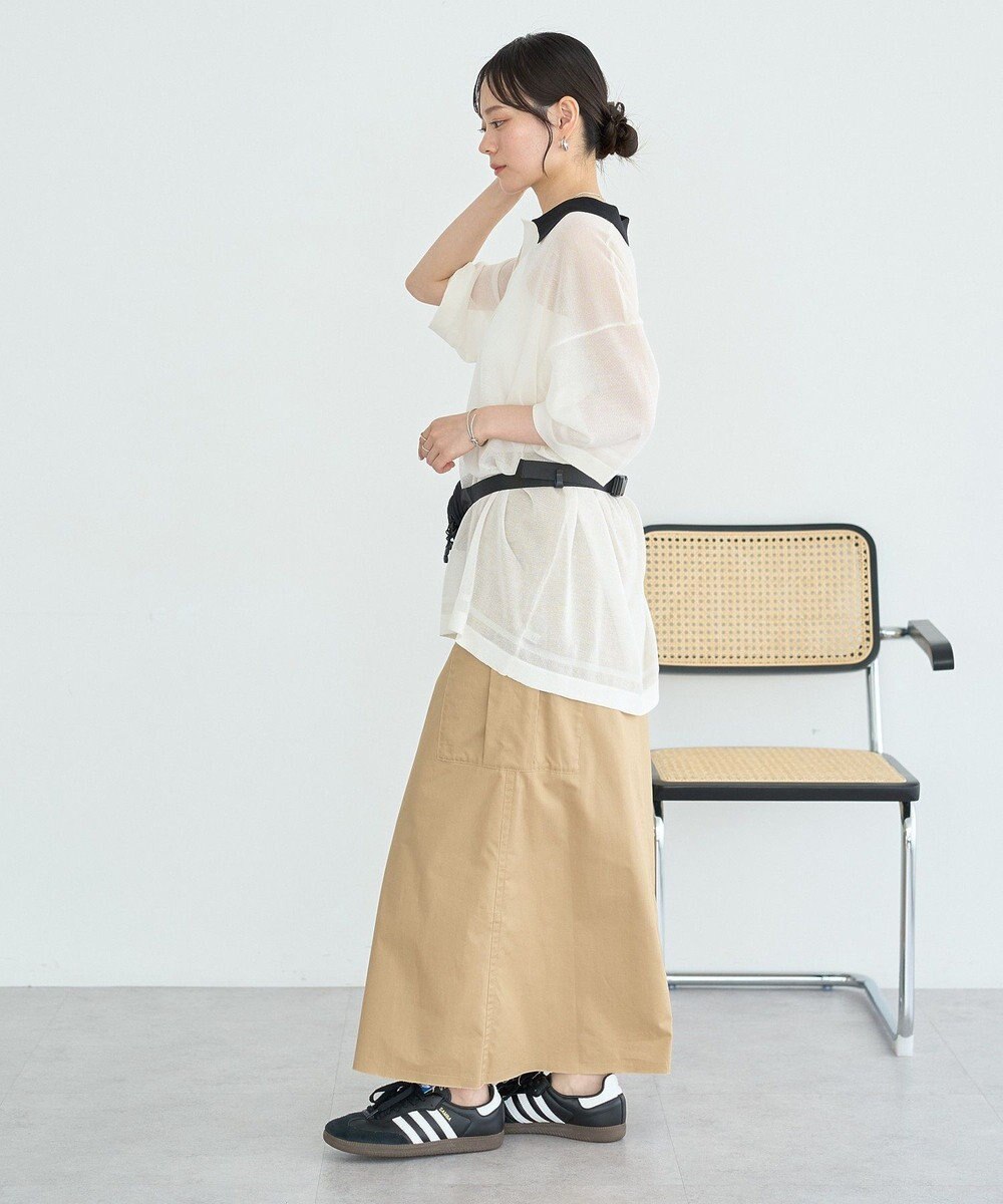 earth music&ecology シアーポロプルオーバー 