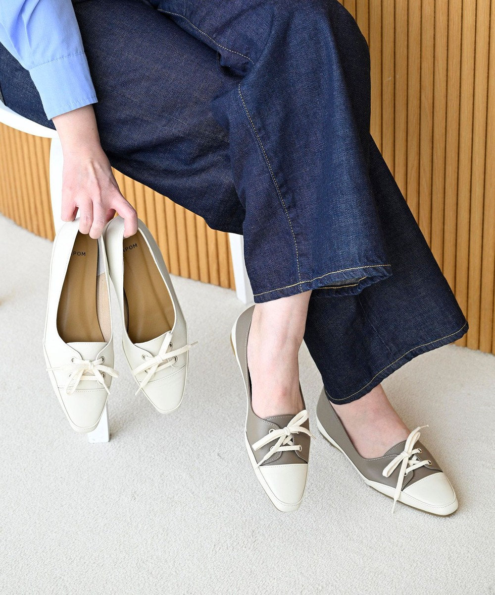 APOM 【CRAHUG限定】日本製 晴雨兼用フラットスニーカーパンプス15 